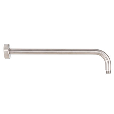BagnoDesign 400mm Brushed Nickel Round Wall Shower Arm