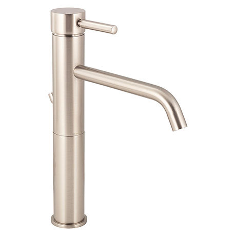 BagnoDesign M-Line Brushed Nickel Tall Basin Mixer with Pop-up Waste