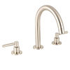 BagnoDesign M-Line Brushed Nickel 3 Hole Deck Mounted Basin Mixer profile small image view 1 