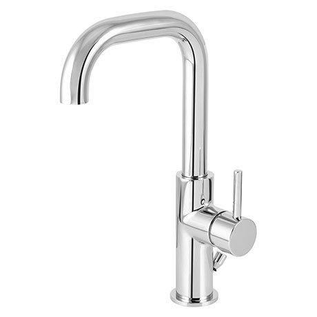 BagnoDesign M-Line Chrome Tall Mono Basin Mixer with Pop-up Waste