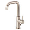 BagnoDesign M-Line Brushed Nickel Tall Mono Basin Mixer with Pop-up Waste profile small image view 1 