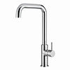 BagnoDesign M-Line Chrome Kitchen Sink Mixer with Swivel Spout profile small image view 1 