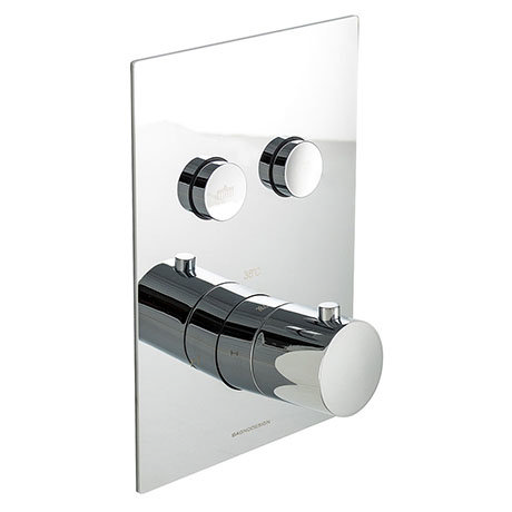 BagnoDesign M-Line Diffusion Chrome 2 Outlet Thermostatic Shower Valve