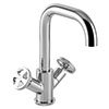 BagnoDesign Revolution Chrome Mono Basin Mixer with Pop-up Waste profile small image view 1 