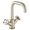 BagnoDesign Revolution Brushed Nickel Mono Basin Mixer with Pop-up Waste profile small image view 1 