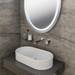BagnoDesign Teatro Chrome Wall Mounted 2-Hole Basin Mixer profile small image view 2 