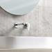 BagnoDesign Teatro Chrome Wall Mounted 2-Hole Basin Mixer profile small image view 3 