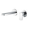 BagnoDesign Teatro Chrome Wall Mounted 2-Hole Basin Mixer profile small image view 1 