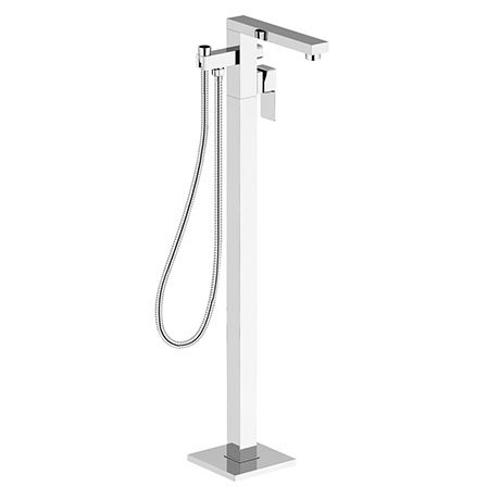 BagnoDesign Zephyr Chrome Freestanding Bath Shower Mixer (Excluding Handset)