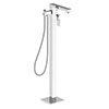 BagnoDesign Zephyr Chrome Freestanding Bath Shower Mixer (Excluding Handset) profile small image view 1 
