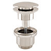 BagnoDesign Aquaeco Brushed Nickel Universal Push Button Basin Waste profile small image view 1 