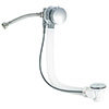 BagnoDesign Chrome Bath Filler with Pop-up Waste 500mm profile small image view 1 