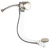 BagnoDesign Brushed Nickel Bath Filler with Pop-up Waste 500mm profile small image view 1 