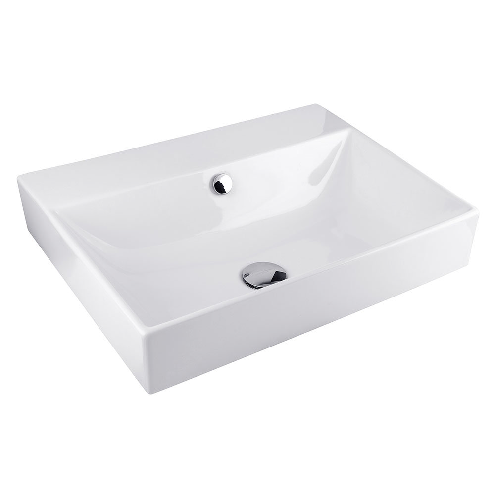 BagnoDesign 600mm 0TH White Funktion Countertop or Wall Mounted Basin
