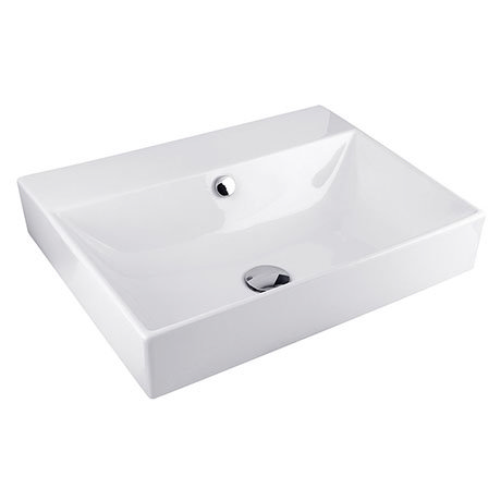 BagnoDesign 600mm White Funktion Countertop or Wall Mounted Basin