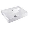 BagnoDesign 600mm 0TH White Funktion Countertop or Wall Mounted Basin profile small image view 1 