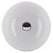 BagnoDesign Gloss White Koy 400mm Round Countertop Basin profile small image view 3 
