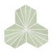 Belmont Hexagon Green with White Lines Wall and Floor Tiles  Profile Small Image