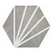 Belmont Hexagon Grey with White Lines Wall and Floor Tiles  Profile Small Image