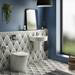 Belmont Hexagon White with Black Lines Wall and Floor Tiles  Standard Small Image