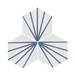 Belmont Hexagon White with Blue Lines Wall and Floor Tiles  Profile Small Image