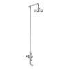 Crosswater - Belgravia Thermostatic Shower Valve with Fixed Head & Bath Spout profile small image view 1 