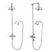 Crosswater - Belgravia Thermostatic Shower Valve with Fixed Head, Handset & Wall Cradle profile small image view 2 