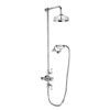 Crosswater - Belgravia Thermostatic Shower Valve with Fixed Head, Handset & Wall Cradle profile small image view 1 