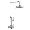 Burlington Stour Thermostatic Exposed Single Outlet Shower Valve with Fixed Shower Head profile small image view 1 