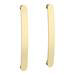 Brooklyn 500mm Gloss White Vanity Unit with Brushed Brass Handles profile small image view 3 