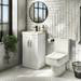 Brooklyn 500mm White Gloss Vanity Unit - Floor Standing 2 Door Unit profile small image view 6 