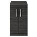 Brooklyn Floor Standing Countertop Vanity Unit - Black - 505mm with Chrome Handles profile small image view 3 