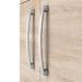 Brooklyn Floor Standing Countertop Vanity Unit - Natural Oak - 605mm with Chrome Handles profile small image view 2 
