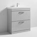 Brooklyn 800 Grey Mist Floor Standing Vanity Unit with Thin-Edge Basin profile small image view 3 