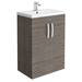 Brooklyn Grey Avola Bathroom Suite with L-Shaped Bath profile small image view 6 