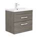 Brooklyn Grey Avola Cloakroom Suite (Wall Hung Vanity + Toilet) profile small image view 2 
