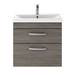 Brooklyn Grey Avola Cloakroom Suite (Wall Hung Vanity + Toilet) profile small image view 3 
