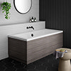 Brooklyn Grey Avola Double Ended Bath profile small image view 1 