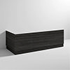 Brooklyn Black Wood Effect Bath Panel Pack profile small image view 1 