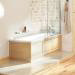Heritage Rhyland Single Ended 2TH Bath with Solid Skin (1700x700mm) profile small image view 2 