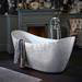Heritage Hylton Freestanding Acrylic Bath (1730 x 730mm) - Stainless Steel Effect profile small image view 2 