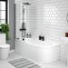 Bianco 1700mm Shower Bath Suite profile small image view 6 