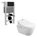 Bianco Wall Hung Smart Bidet Toilet and Basin Suite profile small image view 3 