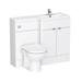 Brooklyn 1100mm White Gloss Combination Furniture Pack profile small image view 2 