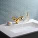 Crosswater Belgravia Unlacquered Brass Crosshead Basin Monobloc Tap with Pop-up Waste - BL110DPQ profile small image view 2 
