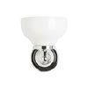 Burlington Round Light with Chrome Base and Cup Frosted Glass Shade - BL11 profile small image view 1 
