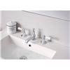 Crosswater - Belgravia Lever 3 Tap Hole Basin Mixer with Pop-up Waste - BL130DPC_LV profile small image view 2 