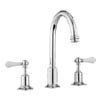 Crosswater - Belgravia Lever 3 Tap Hole Tall Basin Mixer with Pop-up Waste - BL135DPC_LV profile small image view 1 