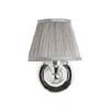 Burlington Round Light with Chrome Base and Chiffon Silver Shade - BL15 profile small image view 1 