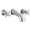 Crosswater - Belgravia Crosshead Wall Mounted Bath Spout with Stop Taps profile small image view 1 
